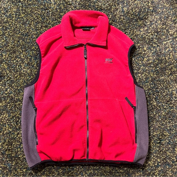 Helly Hansen Fleece Zip Up Red Vest (XXL fits L) - Picture 1 of 6